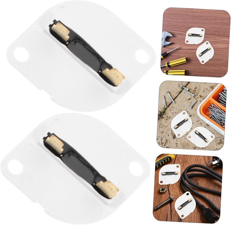 2pcs Professional Dryer Thermal Fuse Protector Safe and Reliable Replacement Accessories for All Dryer Brands Easy to Install Ensures Optimal Drying Performance - Image 4