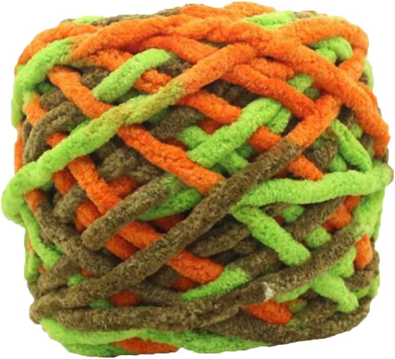 Chunky Yarn, Knit Chenille,500g/1.1lb Blanket,100% Polyester,Arm,DIY Wool,Hand Knitting for Throw Mat Hat Scarf