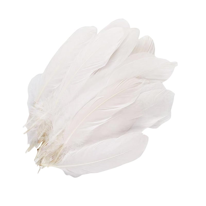 ericotry 100Pcs 69inches White Feathers Home Wedding Birthday Xmas Party Decor Goose Feather DIY Crafts Accessories Large Feather