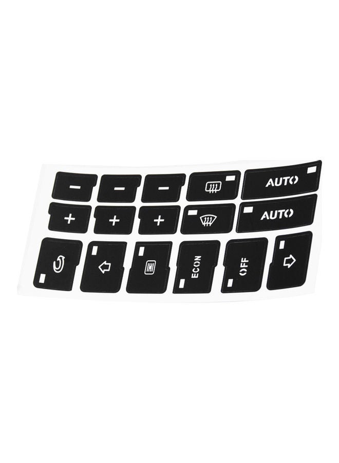 NIBEMINENT Radio Button Stereo Navigation Repair Decals Sticker Replacement For Audi 2000-2004 - Image 1