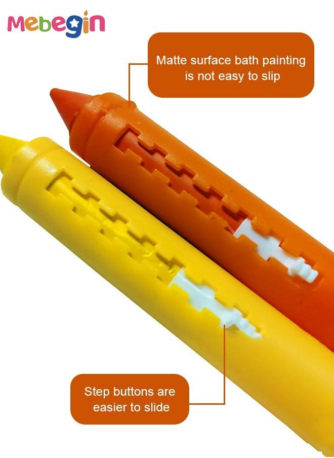 MEBEGIN - 6 Pcs Easy To Wipe Painting Pen Non Toxic Washable Crayons Gift For Boys And Girls - Image 1