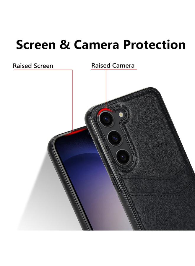 S-TOP Case For Samsung Galaxy S25 5G Litchi Leather Skin Card Slots Phone Case - Image 5