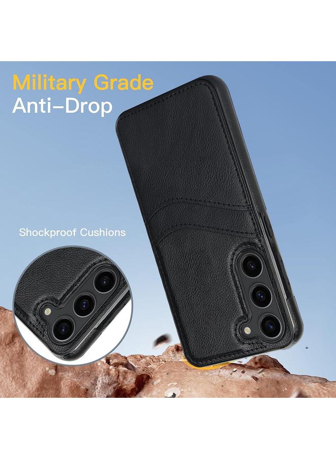 S-TOP Case For Samsung Galaxy S25 5G Litchi Leather Skin Card Slots Phone Case - Image 3