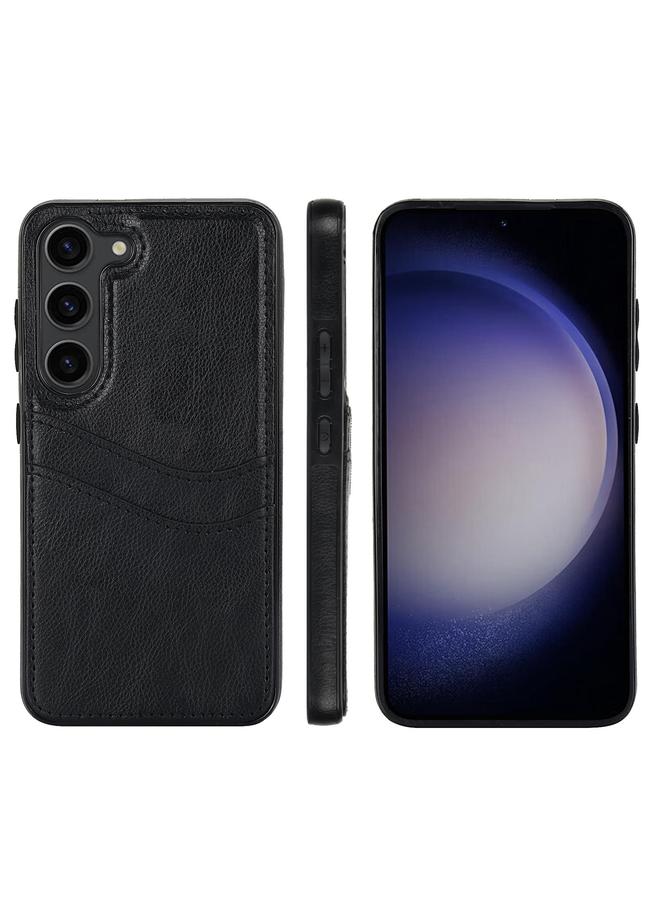 S-TOP Case For Samsung Galaxy S25 5G Litchi Leather Skin Card Slots Phone Case - Image 1