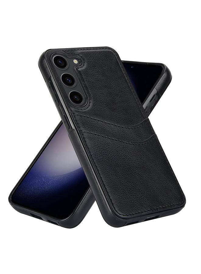 S-TOP Case For Samsung Galaxy S25 5G Litchi Leather Skin Card Slots Phone Case - Image 2
