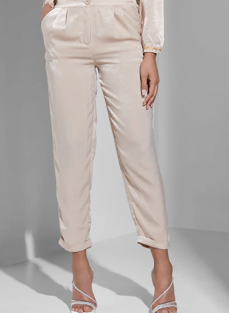 Namshi X Trendyol Knot Detail Tunic & Pants Set