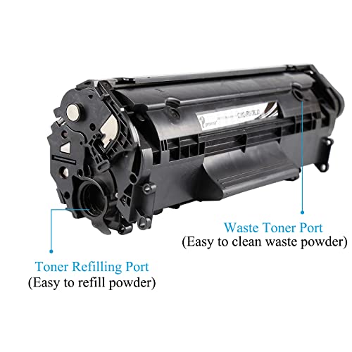 proffisy 12A Toner Cartridge Easy Refill Q2612A Cartridge with 1PCS 12A Toner Powder -100g per Bottle, Compatible with HP LaserJet M1005 MFP,1020,1010/1012/1018/1022/1022n/1022NW/3015/3020/3050/3050z - Image 2