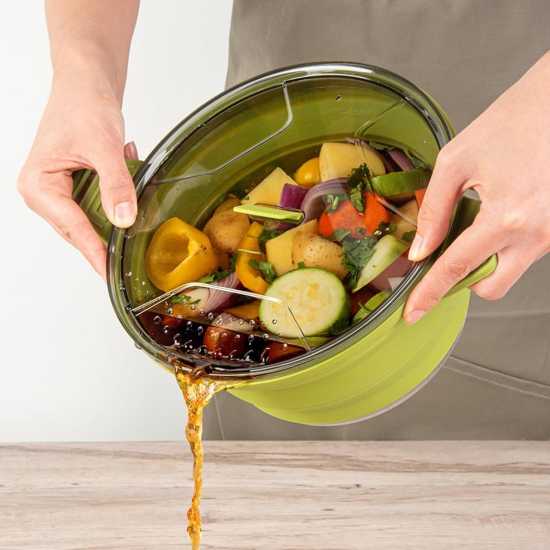 RestaurantwareHi Tek 25 Liter Collapsible Camping Pot 1 Portable Cook Pot With Lid Stainless Steel Bottom Silicone Camping Cookware For Travel Or Outdoor Hiking Restaurantware - Image 5