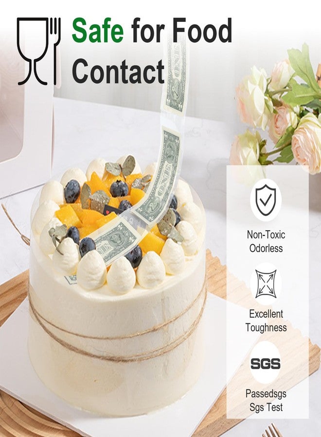 Hpmjz 100Pcs Cake Money Box Transparent Bags,3x7In Resealable Glassine Adhesive Self-Sealing Clear Plastic Treat Bags Dollar Bill Sleeves for Gift Birthday Wedding Party Favors - Image 4