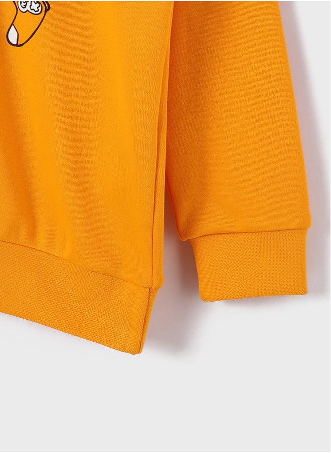 LC WAIKIKI Crew Neck Printed Long Sleeve Boy sweatshirt  - Image 3