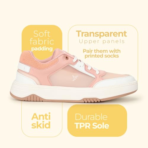 YOHO Firefly Sneakers for Women | Trendy Transparent Casual Shoes | Dual-Colour Anti-Skid Sole - Image 3