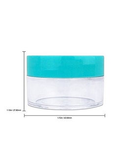 Pana 12 Pcs Empty Clear Glass Bottles With Screw Aluminum Cap Mini Container Jars For Essential Oil Powders Cream Ointments Grease Cosmetic Makeup Sample(15Ml)  - Image 2