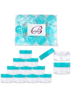 Pana 12 Pcs Empty Clear Glass Bottles With Screw Aluminum Cap Mini Container Jars For Essential Oil Powders Cream Ointments Grease Cosmetic Makeup Sample(15Ml)  - Image 1