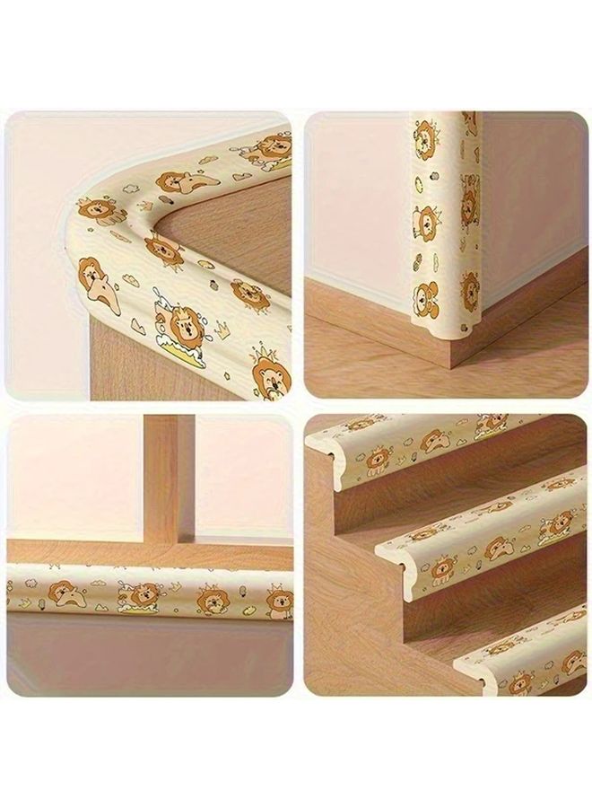Beige Cloud Shaped Anti Collision Rubber Strip 78 74 Inch Long Home Safety Edge - Image 2