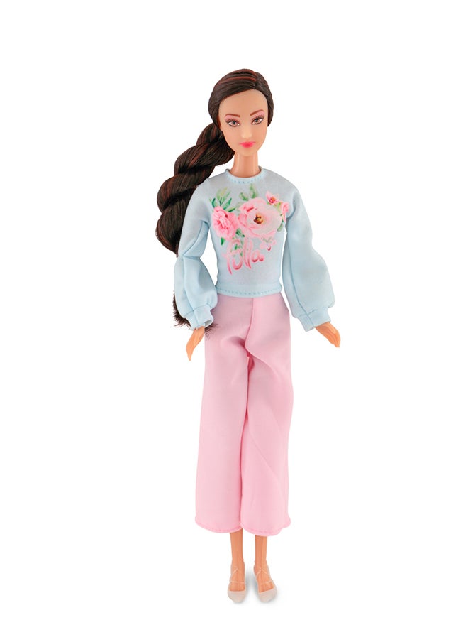 Fulla Doll With Living Room Set Includes Sofa, Cushions, Tea Cups, Lamp, Flowers And Phone & Cozy Room Playset For Pretend Stories And Creative Play – Ideal For Dollhouse Fans, Perfect For Eid Gifting  - Image 3