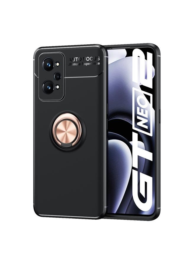 erorex Case For OPPO Realme GT Neo2 Metal Ring Holder 360 Degree Rotating TPU Phone Case - Image 1