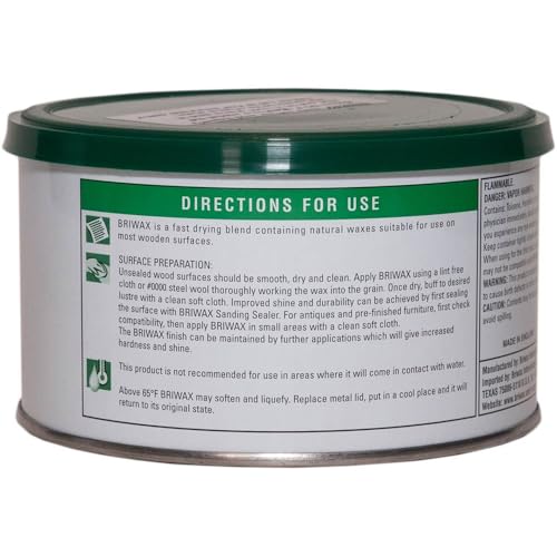Briwax Mid Brown (previously Dark Oak) Furniture Wax Polish, Cleans, stains, and polishes. - Image 2