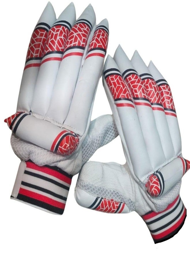 Shopeleven Boys' & Youth Cricket Gloves - Cotton, White, Right Hand, Secure & Comfy Grip - Image 2