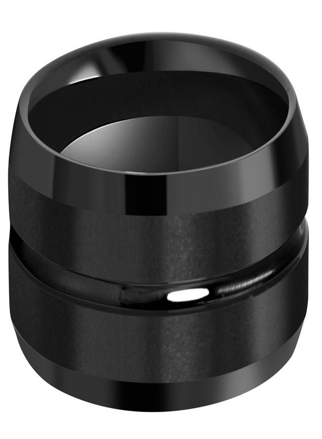 CROWNAL 4mm 6mm 8mm 10mm Black Tungsten Wedding Band Ring Men Women Beveled edges Polished Grooved Center Comfort Fit Size 4 To 17, Tungsten,Tungsten Carbide, tungsten - Image 2