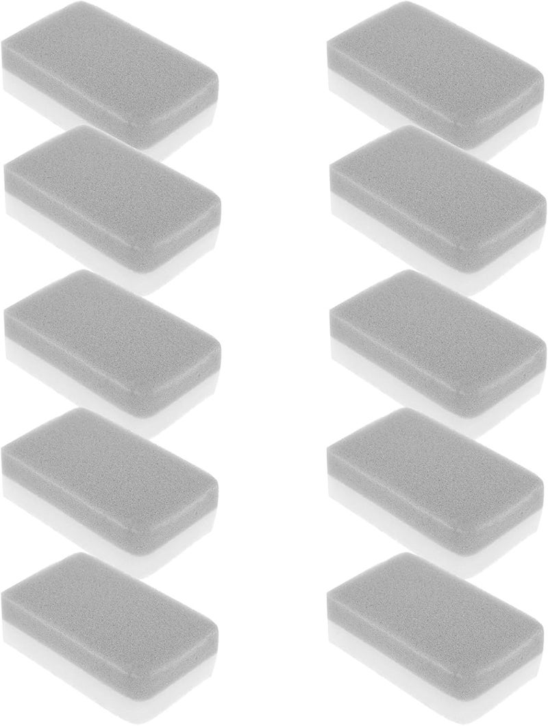 Reusable Kitchen Dish Sponges 3-Layer White Soft Sponge for Washing Dishes and Cleaning Pots 10pcs Set Household Cleaning Scrub Pads for Kitchen Use - Image 1