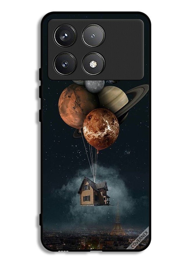 Covernex Xiaomi Redmi K70 Protective Case Cover Balloon Planets Takes Home - Image 1