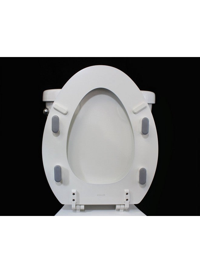LUXE Bidet LUXE Bidet 4 piece Universal Toilet Seat Bumper Kit, comes with Strong Adhesive - Image 5