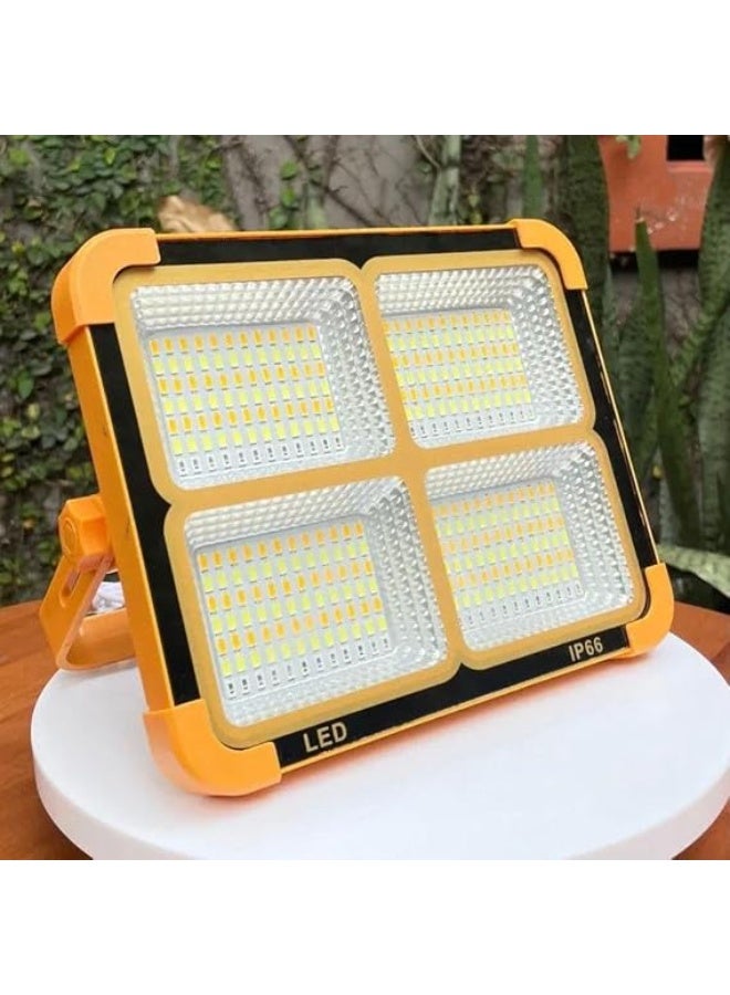 1pc LED Solar Charging Portable Electric Light, Large Outdoor Camping Light, Support USB Charging, Can Charge Your Cell Phone Flashlight, IP66, Portable Torch with Hook, Stand Rotatable Work Light, Outdoor Lighting Fishing Lamp - Image 1