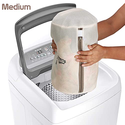 Topinon Premium Dual Layered Mesh Bags for Laundry Clothes Washing Bag Zip Laundry mesh Bag for Bra, Lingerie, Socks, Undergarments, Socks Organizer for Men Women (Pack Of 5) - Image 3