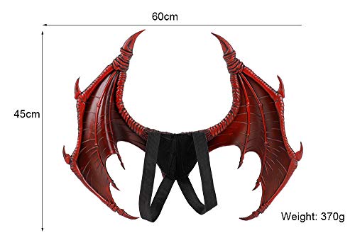 Himine Dragon Wings Props Cosplay Wings（Red） - Image 2
