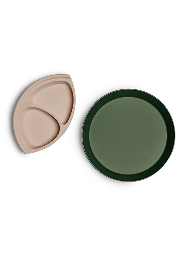 سترون طبق سيليكون مقسم للأطفال - بيج - Image 3