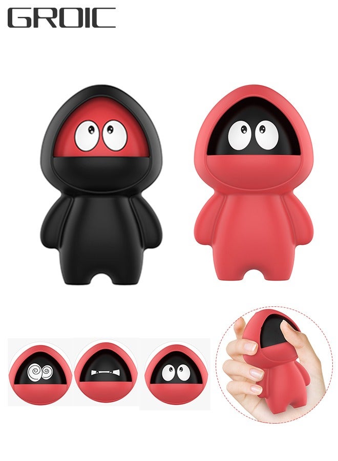 GROIC 2 PCS Face-Changing Masked Knight Decompression Vent Toy, Fidget Spinner Toys, Change Face Ninja Doll Spinning Stress Relief Toy, Decompression Relaxing Educational Toy Gift for Kids - Image 1