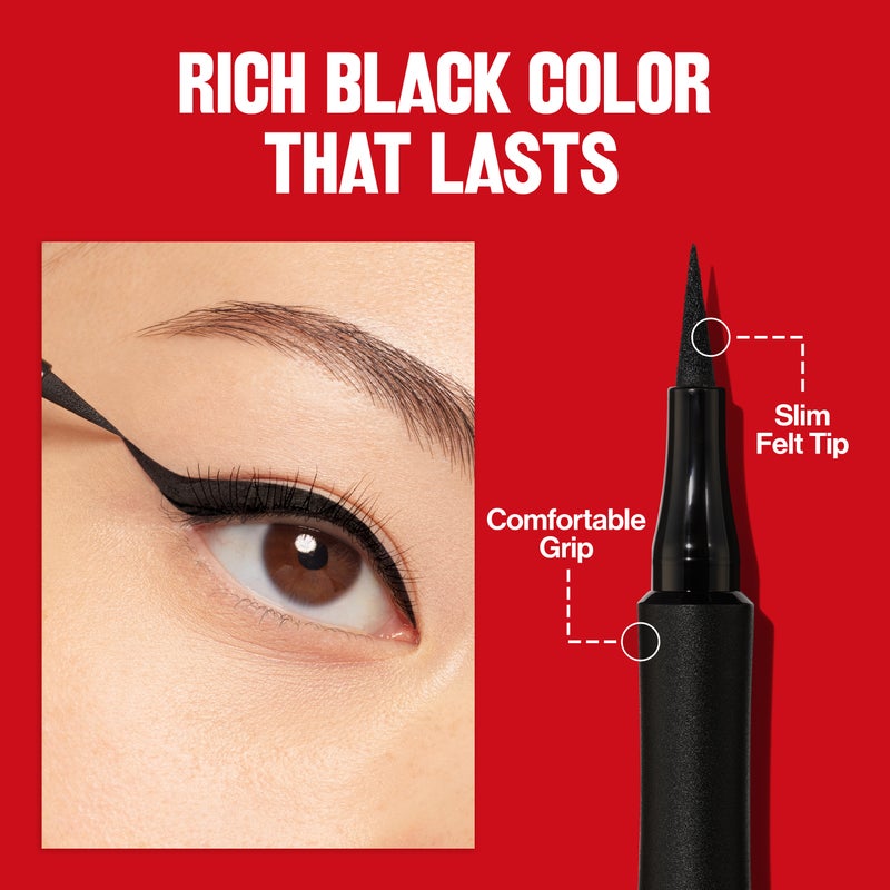 Revlon ColorStay Eyeliner Liquid Pen Sharp Classic Blackest Black - Image 3