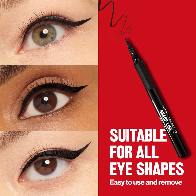 Revlon ColorStay Eyeliner Liquid Pen Sharp Classic Blackest Black - Image 2