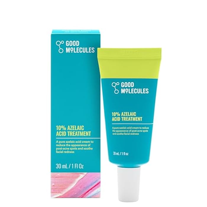 Good Molecules 10% Azelaic Acid Treatment for Face – Soothing Formula for Facial Redness & Uneven Tone – Brightens Dark Spots & Refines Texture – Vegan & Fragrance-Free Skincare (30ml / 1.01 fl oz.) - Image 1