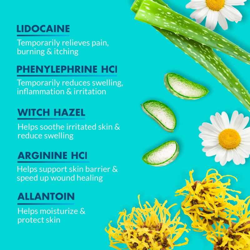 Ebanel Laboratories Ebanel 5% Lidocaine Spray Pain Relief Numb520 Burn Itch Relief Numbing Spray for Skin, Topical Anesthetic Postpartum Hemorrhoid Treatment with Phenylephrine for Local and Anorectal Uses - Image 2