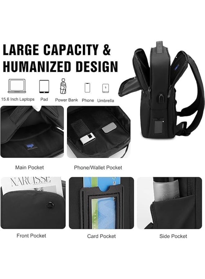 WEPOWER Unisex 15.6-inch waterproof laptop backpack/shoulder bag for travel, suitable for men and women. - Image 4