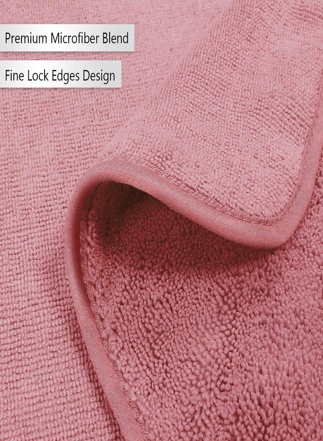 QUICK DRY Fluffy Bath Towel for Babies & Kids | Super Soft, High Absorbent Towel for Newborn & Toddlers - 70 CM x 90 CM (Set of 2 (90 x 70 CM, Pink-Cobalt) - Image 5