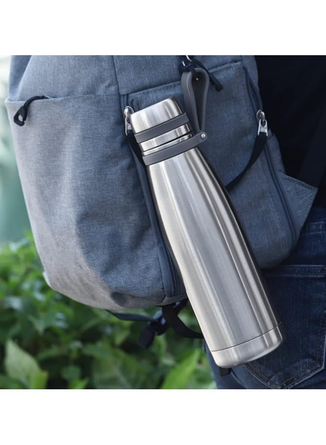 Mobcos Double Layer Vacuum Insulated Coffee bottle,Stainless Steel Vacuum insulated Bike Water Bottles with Filter, keep Hot & Cold Drink Metal Water Flask (1000 Ml Grey) - Image 4