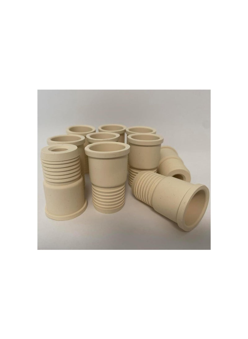 Generic - Rubber Stopper Sleeve-typed with Threaded Plug/Septum for Using with 24/40 or 24/29 Joint or Opening,All-in-one Moulding Pack of 10pcs - Image 1
