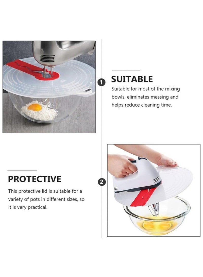 Beat Eggs Mixer Cover Mixer Splatter Guard Whisk Mixing Bowl Lid Silicone Anti Splash Cover Cooking Suplies for Kitchen  - Image 5