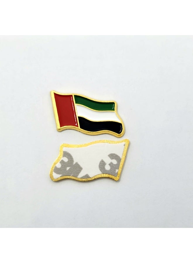 كيبفي ملصق معدني لعلم الإمارات العربية المتحدة | ملصق شعار علم الإمارات العربية المتحدة | شارة علم وطني مقاومة للماء للسيارة والكمبيوتر المحمول والخوذة والهاتف - Image 2