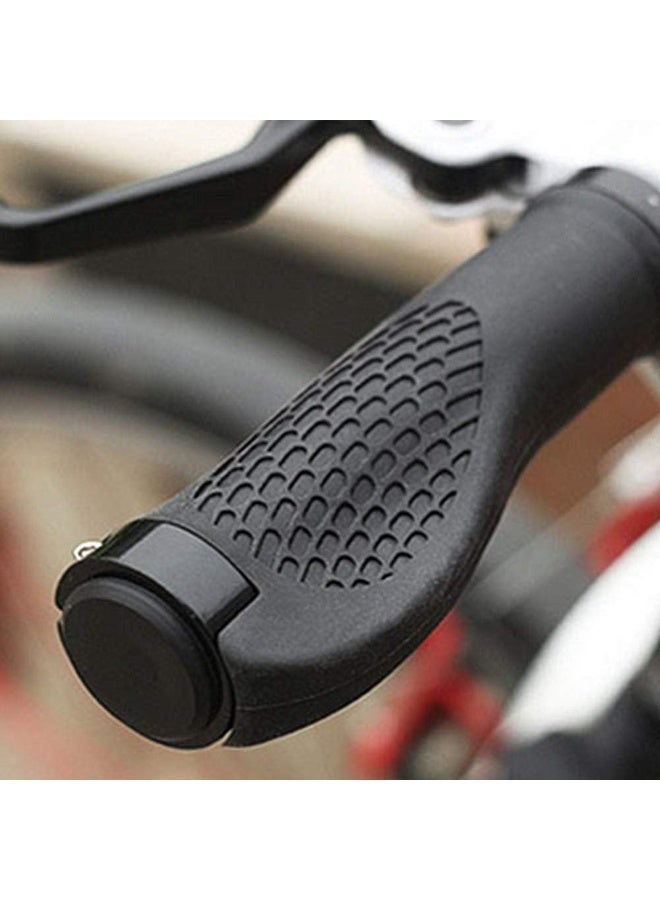 مقبض جادون للدراجة من البلاستيك الطري ومصمم لراحة الكف واليد أثناء القيادة جانبان معدنيان لإحكام الربط على المقود - Image 2