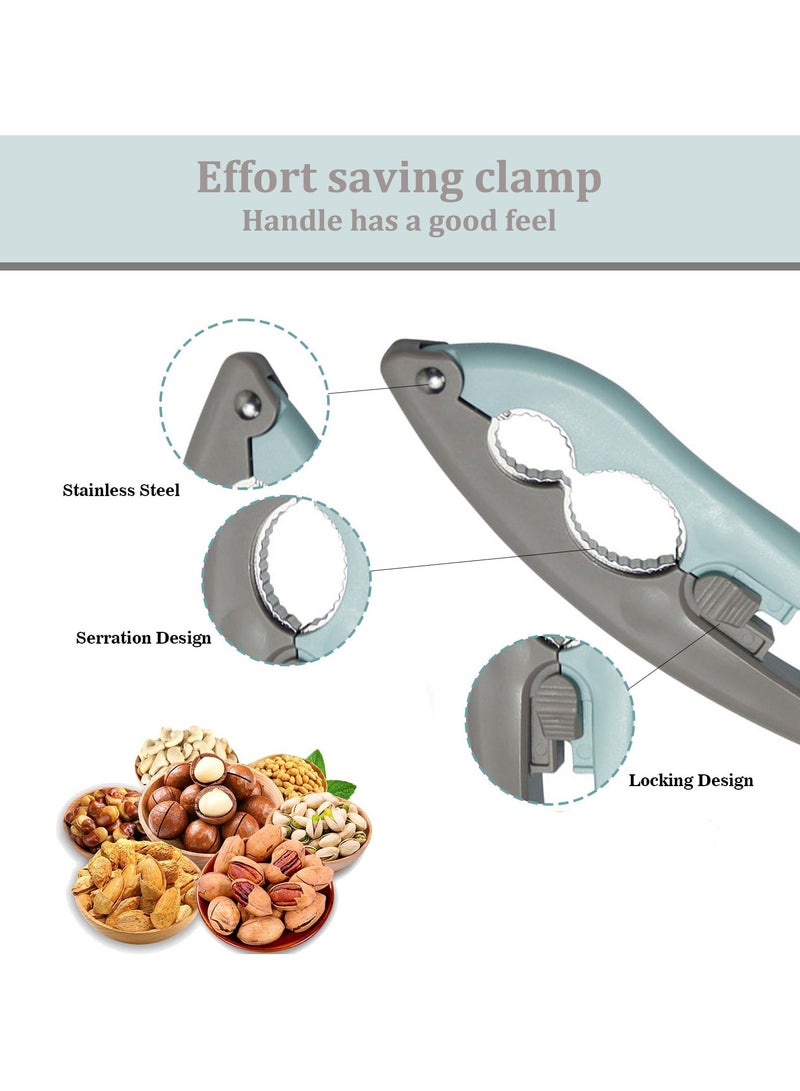SUNSAR Multifunctional Nutcracker, Nutcracker Chestnut Clip Sturdy Stainless Steel Opener Tool with Non-Slip Handle - Image 3