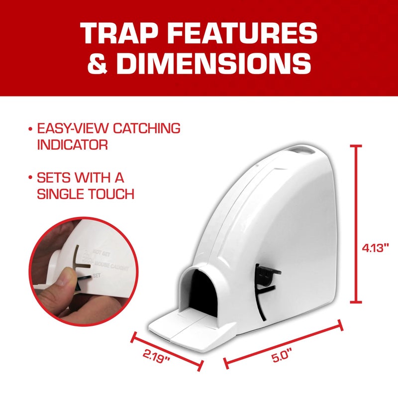 Tomcat Kill & Contain Mouse Trap, Never See a Dead Rodent Again, 2 Traps - Image 4