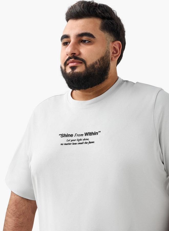 Maxim Men Regular Fit Crew Neck Short Sleeve Slogan T shirt - Image 5
