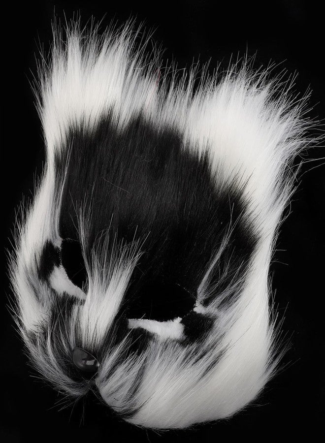 Amosfun Halloween Fox Mask Furry Cat Mask Cosplay Costumes Props Halloween Party Supply 7.48 X 7.48 X 3.54 Inch - Image 2