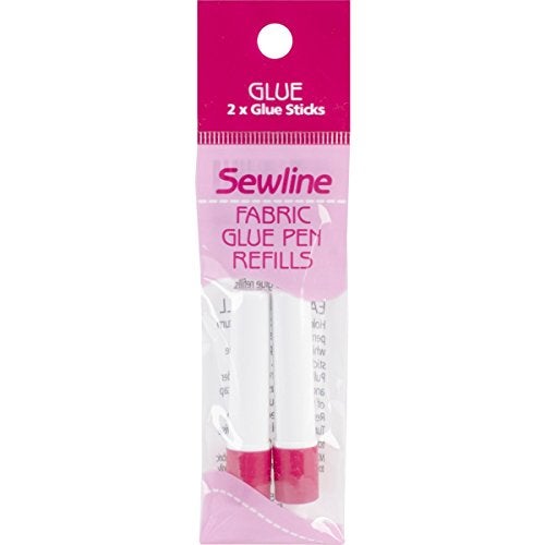 Sewline Water-Soluble Fabric (2 Pack), Blue Glue Pen Refill, 2 Count (70133) - Image 2