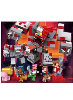 Y&D Minecraft The Battle of Red Rock Compatible  Building Blocks Set Toys For Birthday Gift Educational Game Toys  - Image 2