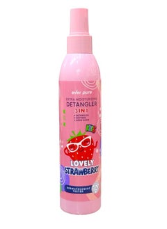 ever pure EXTRA MOISTURIZING DETANGLER LOVELY STRAWBERRY 250ML  - Image 1