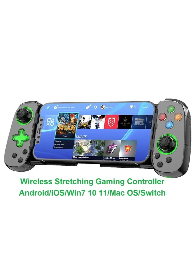General Classic Stretching Gamepad Ralna D7 Bluetooth Gaming Controller Play Xbox PS Console Games Six Axis Hall Effect Joysticks Support Android/iOS/Win7 10 11/Mac OS/Switch  - Image 1